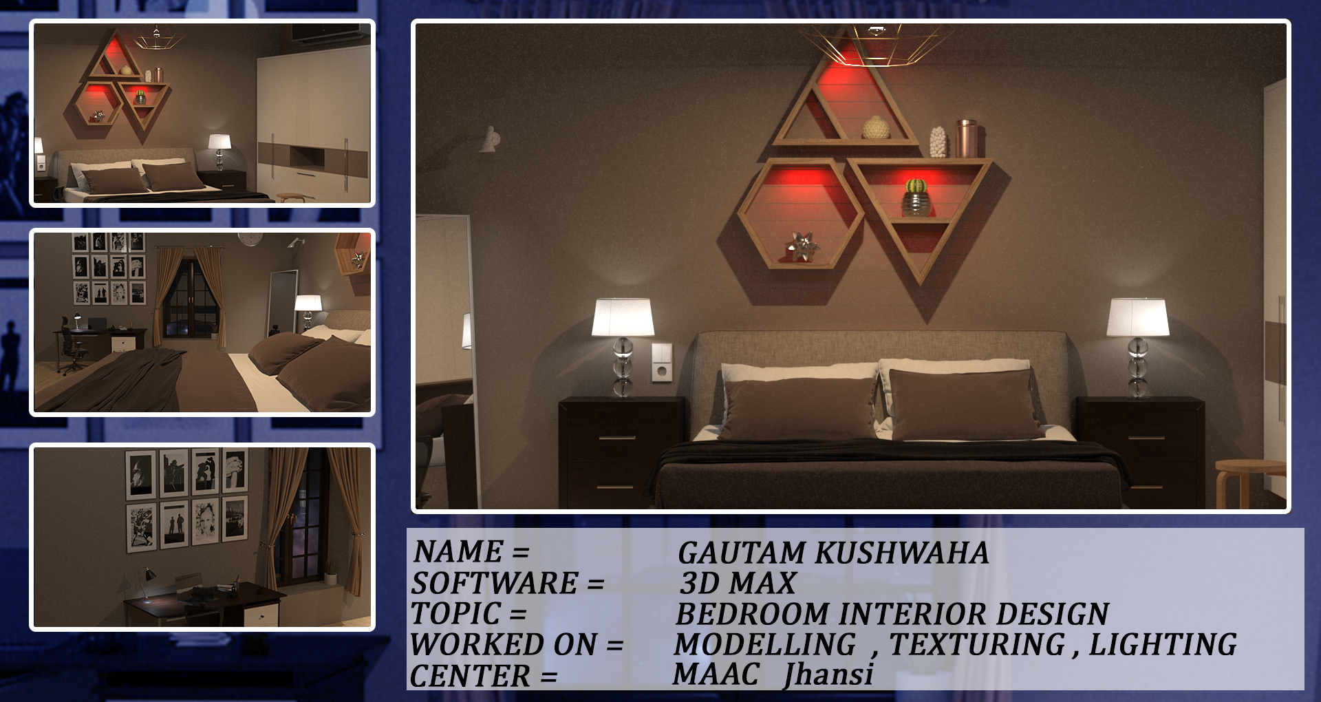Bedroom Interior — 3D Render